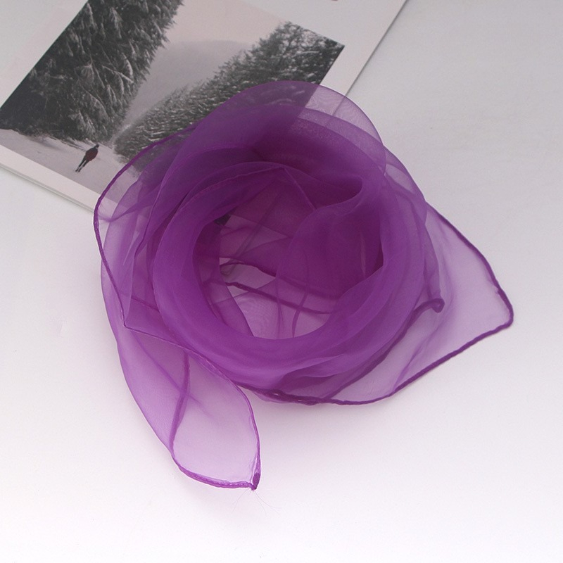 1pc 60x60cm Candy Colors Sheer - Ascot Neck Scarf review and price