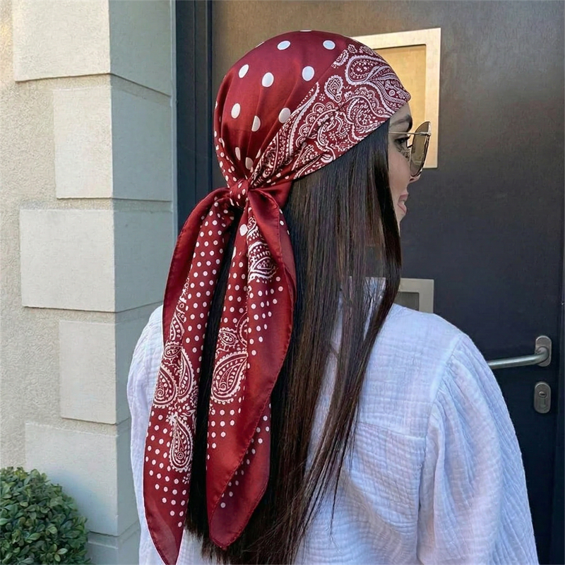 90cm Luxury Brand 2026 Dot Pri - Face Scarf Mask review and price
