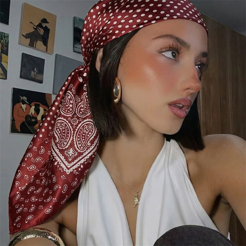 90cm Luxury Brand 2026 Dot Pri - Face Scarf Mask review and price