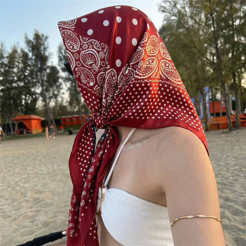 90cm Luxury Brand 2026 Dot Pri - Face Scarf Mask review and price