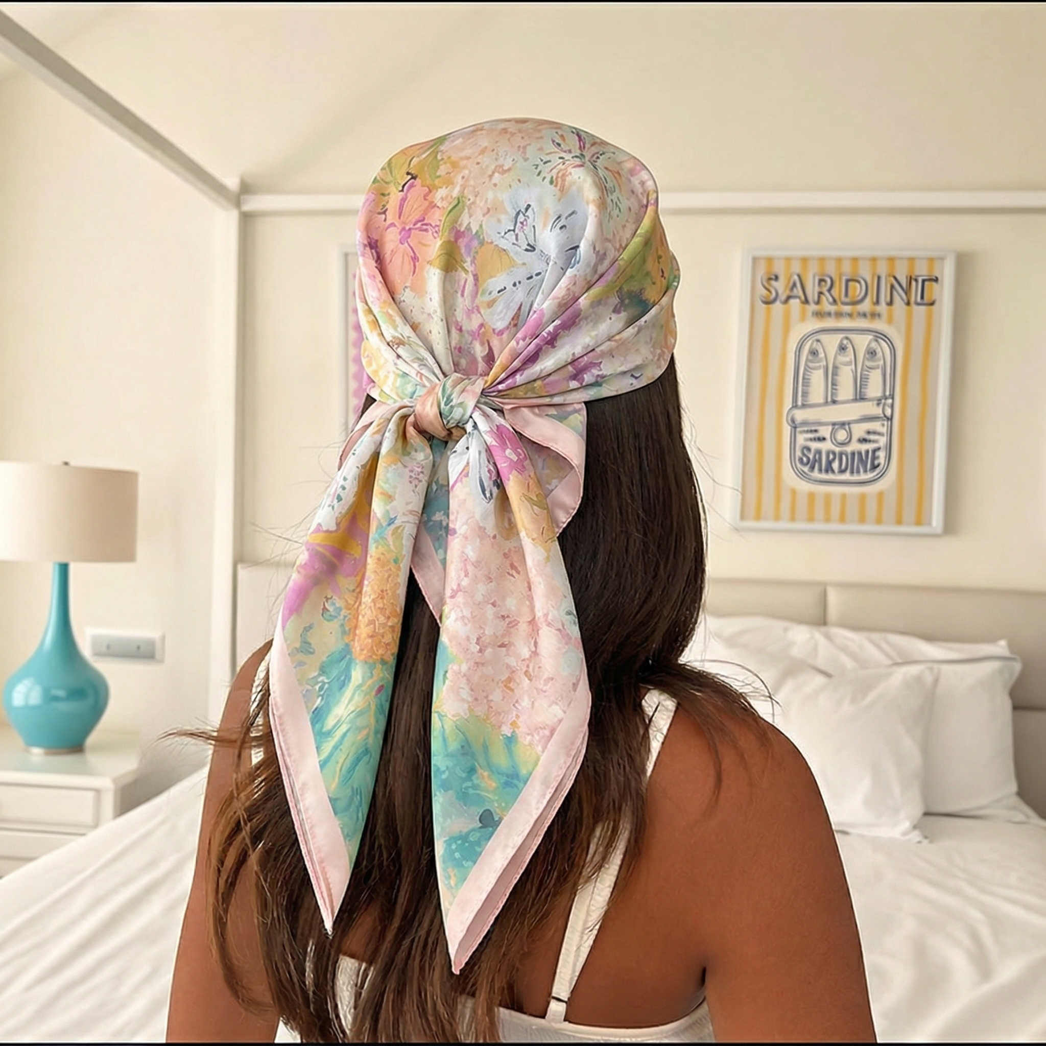 70*70cm Square Silk Scarf for  - Scarf Silk Square review and price