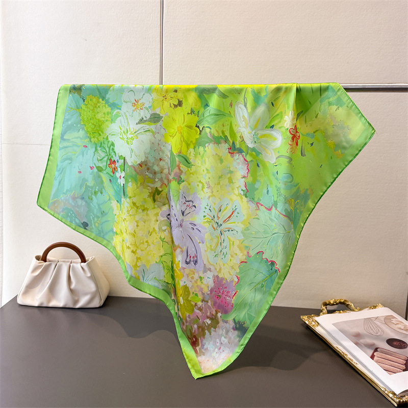 70*70cm Square Silk Scarf for  - Scarf Silk Square review and price
