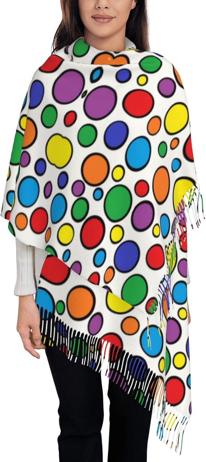 Colorful Circles Women's Scarf - Stole Wedding Shawl review and price