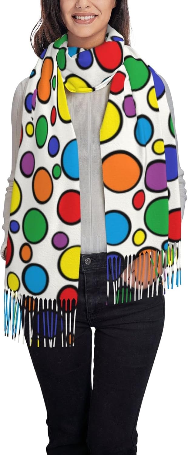 Colorful Circles Women's Scarf - Stole Wedding Shawl review and price
