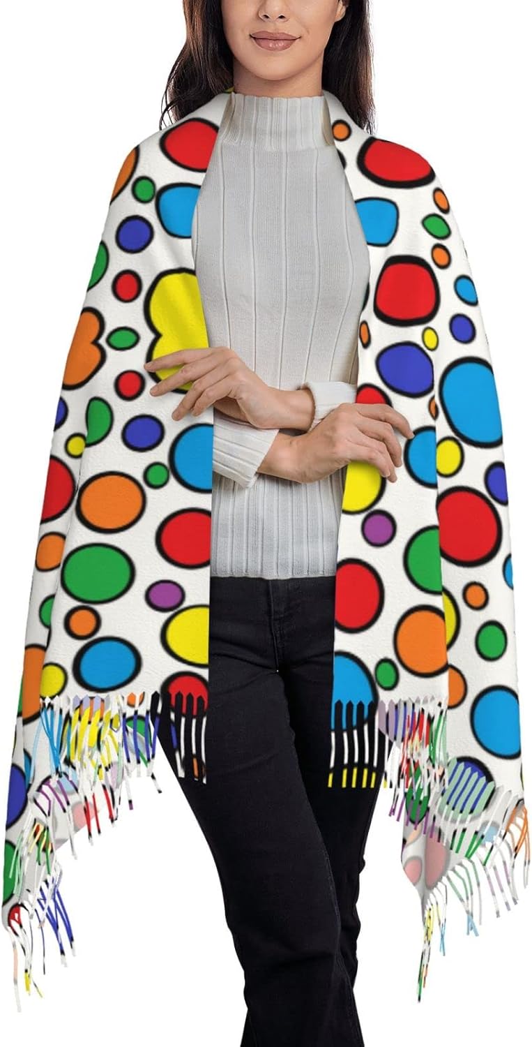 Colorful Circles Women's Scarf - Stole Wedding Shawl review and price