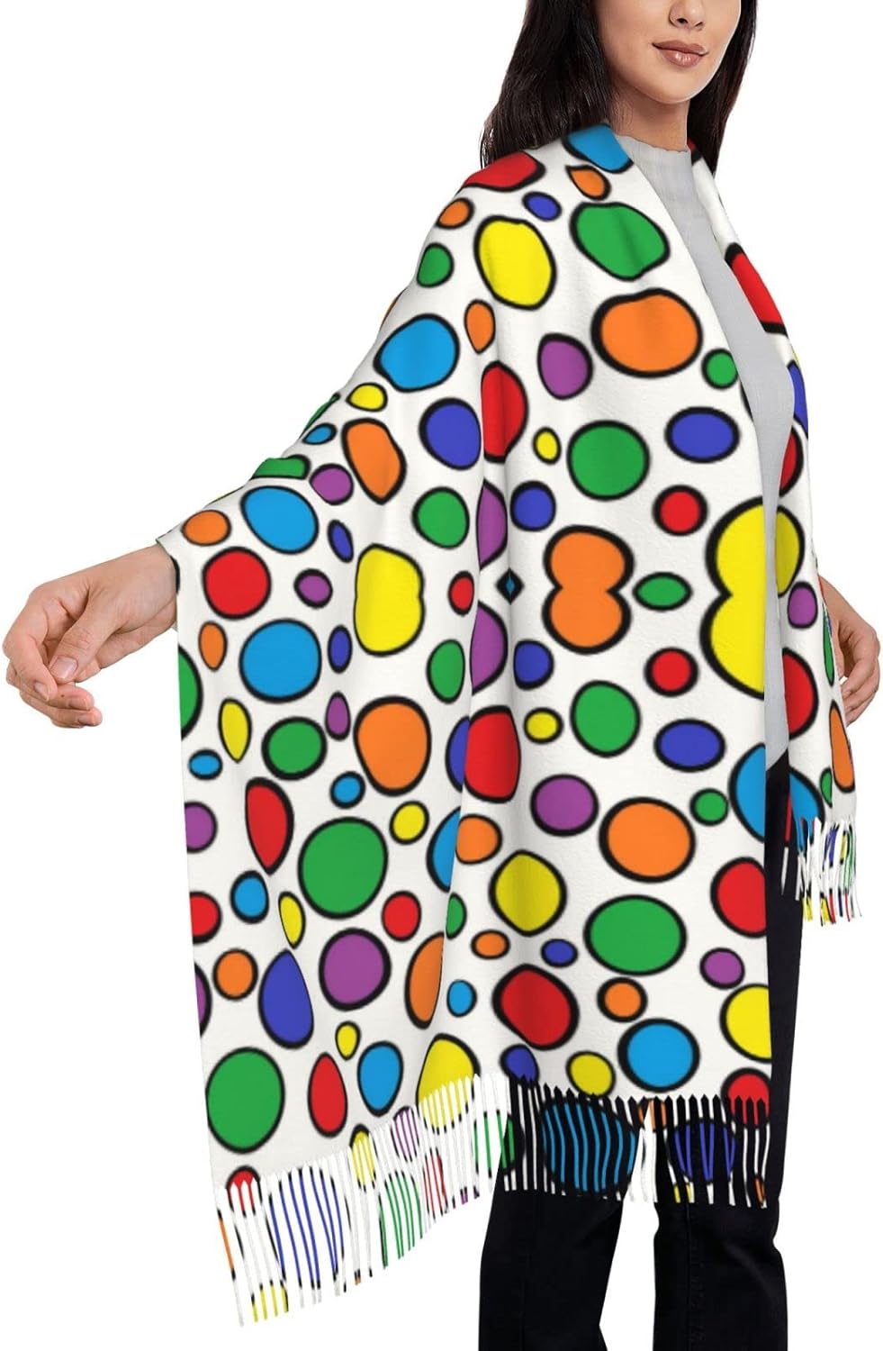 Colorful Circles Women's Scarf - Stole Wedding Shawl review and price