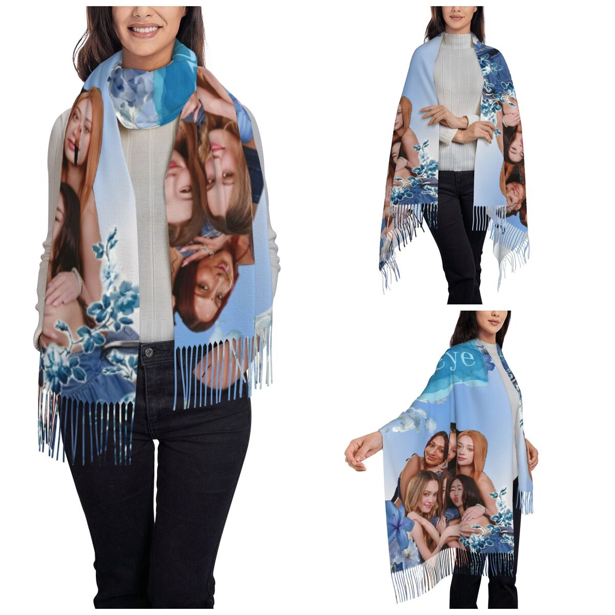 Katseye Kpop Scarf for Women W - Pashmina Wrap Large review and price